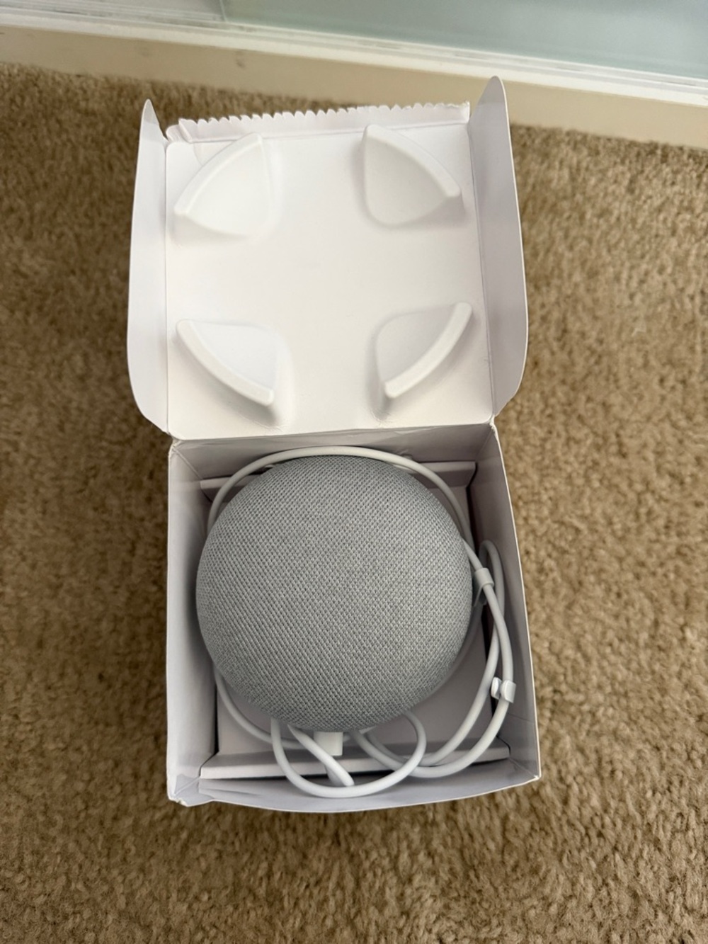 google Home Mini Smart Speaker - Light Gray